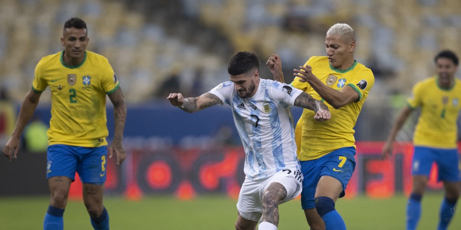 Brasil x Argentina pela final da Copa América 2021