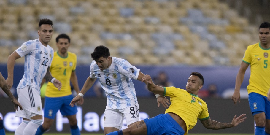 Brasil x Argentina pela final da Copa América 2021